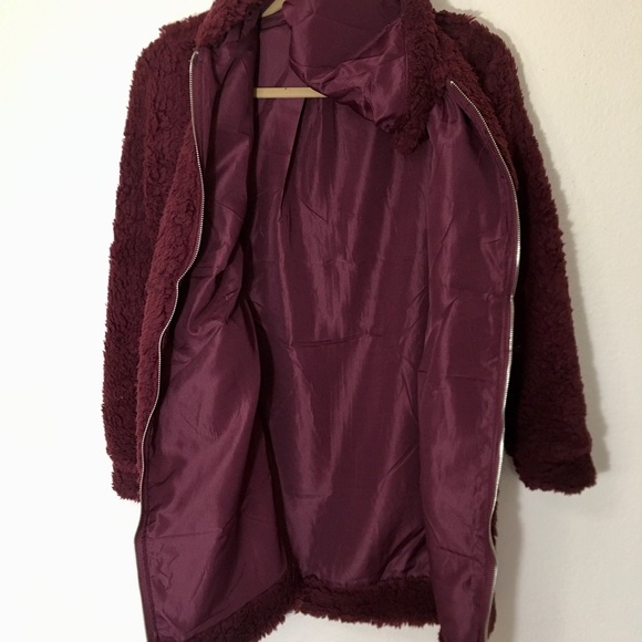 ⚠️1 LEFT‼️ TEDDY HOODIE FAUX FUR ZIP-UP JACKET - Picture 5 of 7